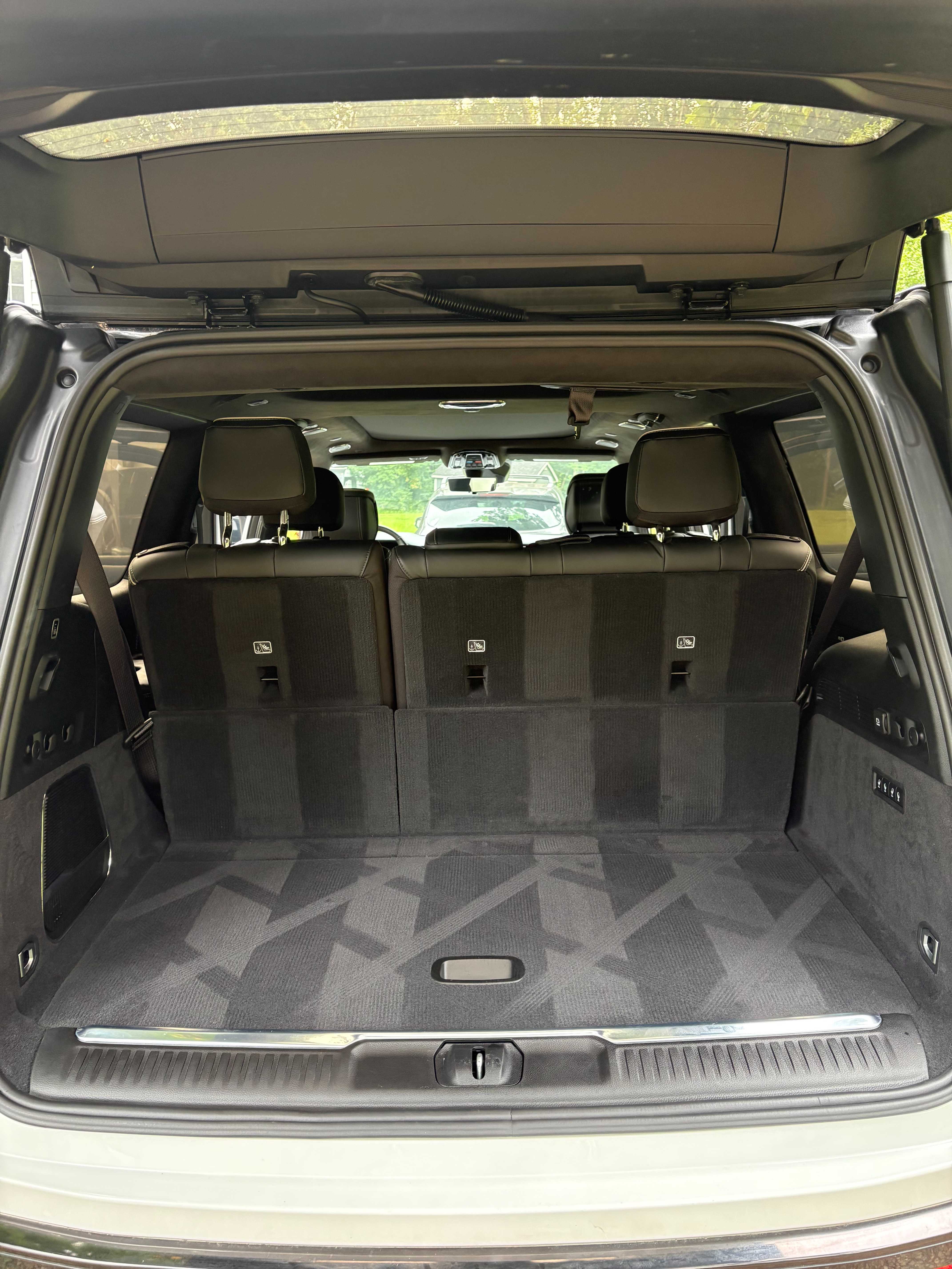 Boone Mobile Detailing after photo of a clean vacuumed SUV cargo area with fresh carpet lines in Midlothian VA