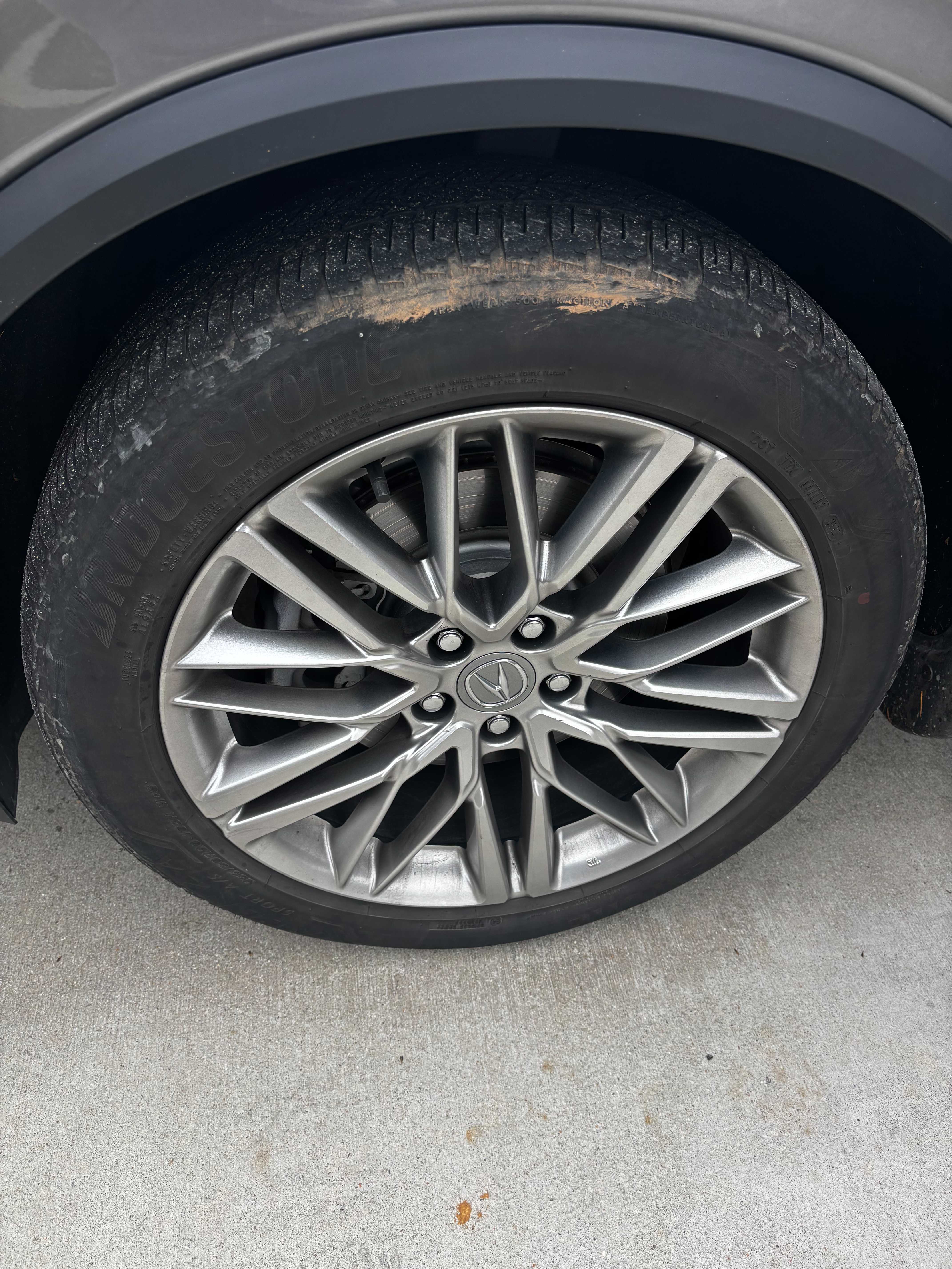 Boone Mobile Detailing wheel before deep clean and restoration in Midlothian VA