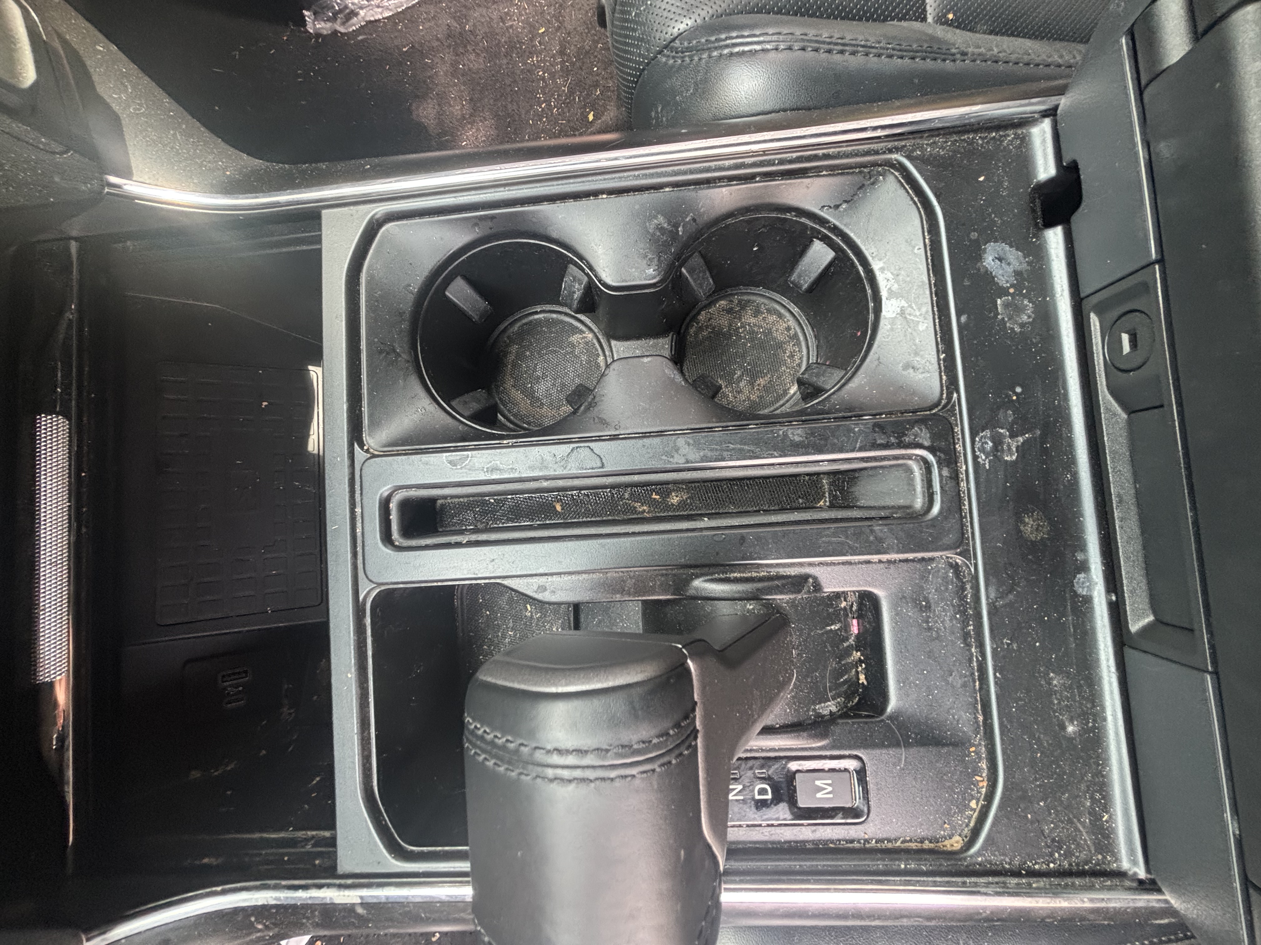Boone Mobile Detailing before photo showing Ford Bronco Raptor Console Detail, Midlothian VA