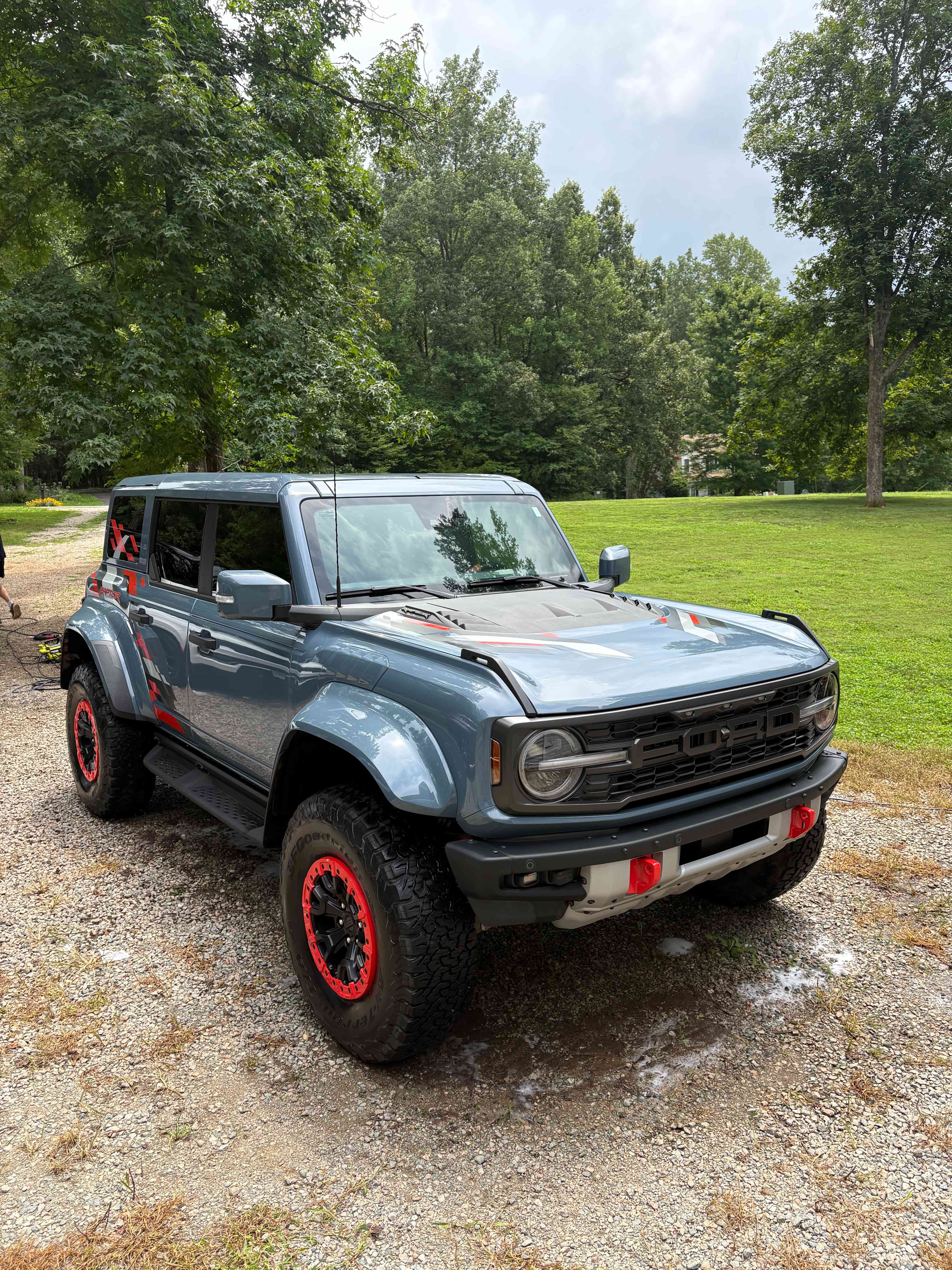 Boone Mobile Detailing exterior detail finish on a Ford Bronco Raptor in Midlothian VA