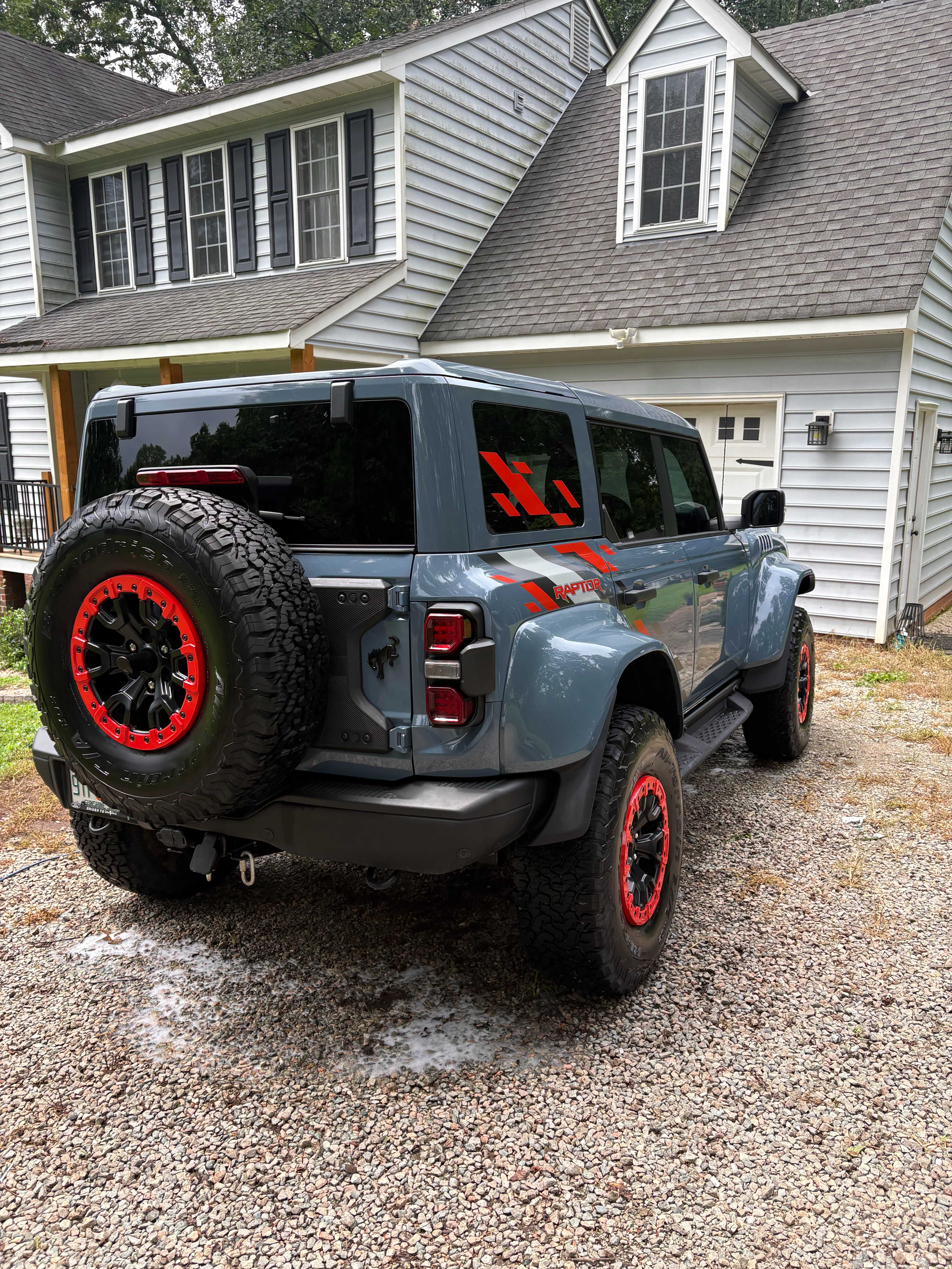 Boone Mobile Detailing Ford Bronco Raptor rear exterior detail in Midlothian VA