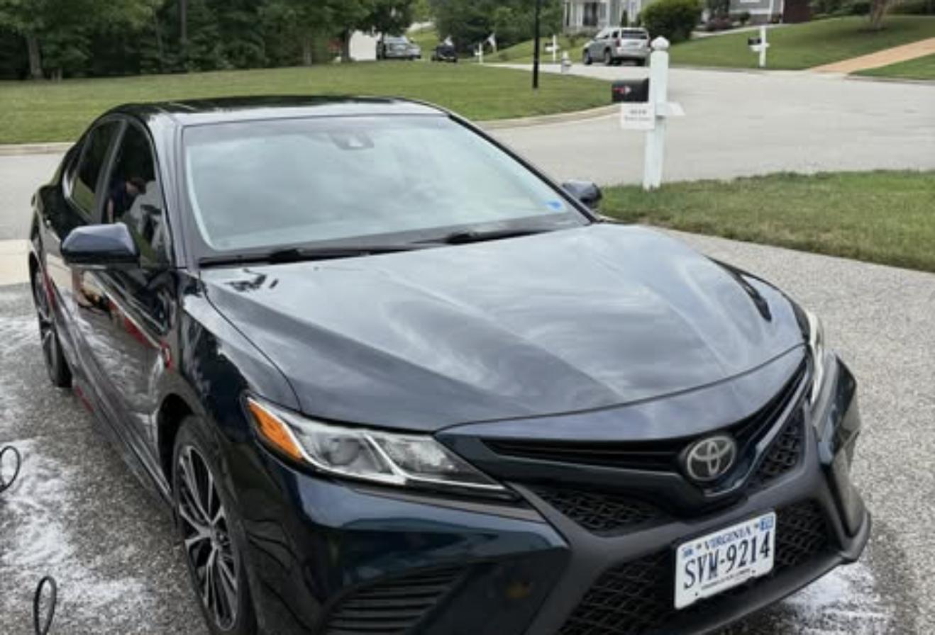 Boone Mobile Detailing exterior detail finish on a Toyota Camry in Midlothian VA