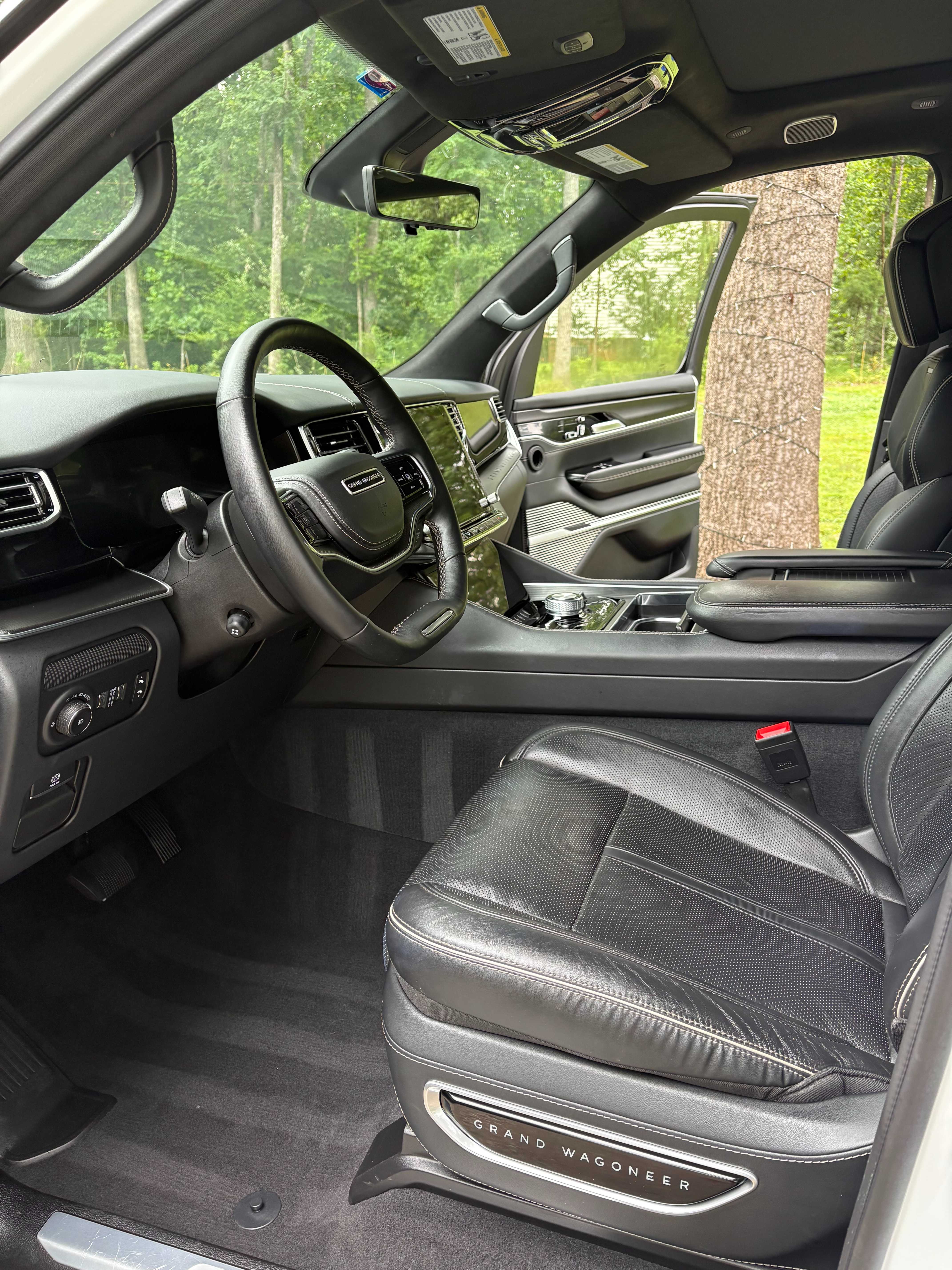 Boone Mobile Detailing Jeep Grand Wagoneer interior detail in Midlothian VA
